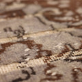 Vintage Isparta Turkish Area Rug 7x10 ft — Gray & Brown Floral