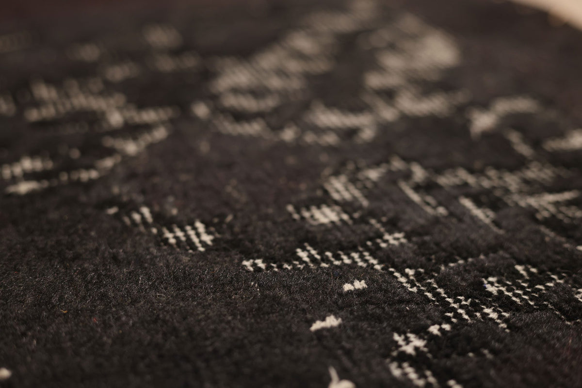 Vintage Isparta Turkish Area Rug 7x10 ft — Gray & Brown Overdyed