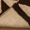 Vintage Southeastern Persian Style Kilim Runner Rug 4x11 ft — Beige & Brown Geometric