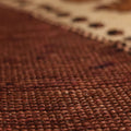 Vintage Kars Turkish Area Rug 6x11 ft — Brown & Beige Floral
