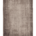 Vintage Isparta Turkish Area Rug 7x11 ft — Brown & Gray Floral