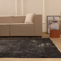 Vintage Isparta Turkish Area Rug 7x11 ft — Gray & Beige Overdyed