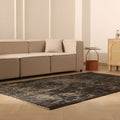 Vintage Isparta Turkish Area Rug 6x9 ft — Gray & Brown Overdyed