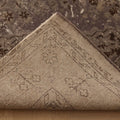 Vintage Isparta Turkish Area Rug 7x10 ft — Gray & Brown Floral