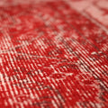 Vintage Isparta Turkish Area Rug 7x10 ft — Red Overdyed