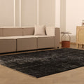 Vintage Isparta Turkish Area Rug 7x10 ft — Gray Overdyed
