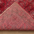 Vintage Isparta Turkish Area Rug 7x11 ft — Red Overdyed