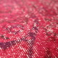 Vintage Isparta Turkish Area Rug 7x11 ft — Red Overdyed