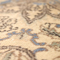 Vintage Isparta Turkish Area Rug 7x10 ft — Beige & Blue Floral