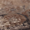 Vintage Isparta Turkish Area Rug 6x10 ft — Brown & Gray Floral
