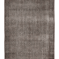 Vintage Isparta Turkish Area Rug 5x9 ft — Gray & Brown Floral
