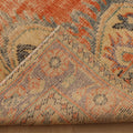 Vintage Manisa Turkish Area Rug 6x10 ft — Orange & Beige Floral