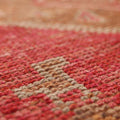 Vintage Southeastern Persian Style Runner Rug 3x11 ft — Red & Orange Geometric