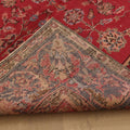 Vintage Isparta Turkish Area Rug 5x8 ft — Red & Blue Floral
