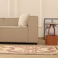 Vintage Southeastern Persian Style Runner Rug 3x12 ft — Beige & Brown Geometric