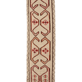 Vintage Southeastern Persian Style Runner Rug 3x12 ft — Beige & Brown Geometric