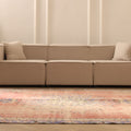 Vintage Manisa Turkish Area Rug 7x11 ft — Red & Blue Floral