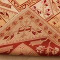 Vintage Muğla Turkish Area Rug 7x9 ft — Beige & Brown Geometric
