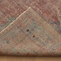 Vintage Isparta Turkish Area Rug 6x9 ft — Red & Blue Floral
