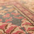 Vintage Isparta Turkish Area Rug 6x9 ft — Blue & Brown Floral