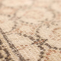 Vintage Isparta Turkish Area Rug 6x9 ft — Beige & Brown Geometric