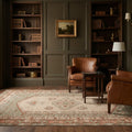 Vintage rug in a styled room