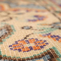 Vintage Isparta Turkish Area Rug 6x10 ft — Orange & Blue Floral