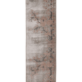 Vintage Isparta Turkish Runner Rug 2x8 ft — Beige & Gray Distressed