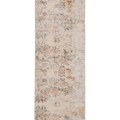 Vintage Manisa Turkish Runner Rug 2x8 ft — Beige & Brown Distressed
