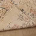 Vintage Manisa Turkish Runner Rug 2x8 ft — Beige & Brown Distressed