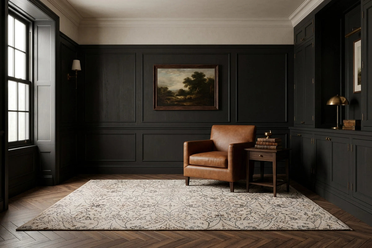Turkish Doormat Rug in a styled room