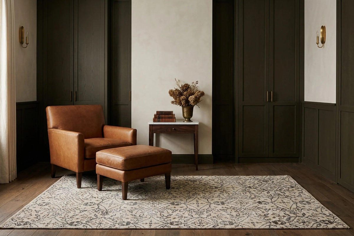 Turkish Doormat Rug in a styled room