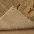 Vintage Isparta Turkish Runner Rug 2x5 ft — Beige & Green Distressed