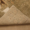 Vintage Isparta Turkish Doormat 2x5 ft — Beige & Green Distressed