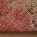 Vintage Konya Turkish Runner Rug 2x9 ft — Red & Beige Floral