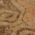 Vintage Malatya Turkish Runner Rug 3x11 ft — Orange & Brown Geometric (No. 36195)