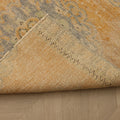 Vintage Manisa Turkish Runner Rug 2x8 ft — Orange & Gray Distressed