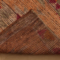Vintage Southeastern Persian Style Runner Rug 3x10 ft — Orange & Red Geometric