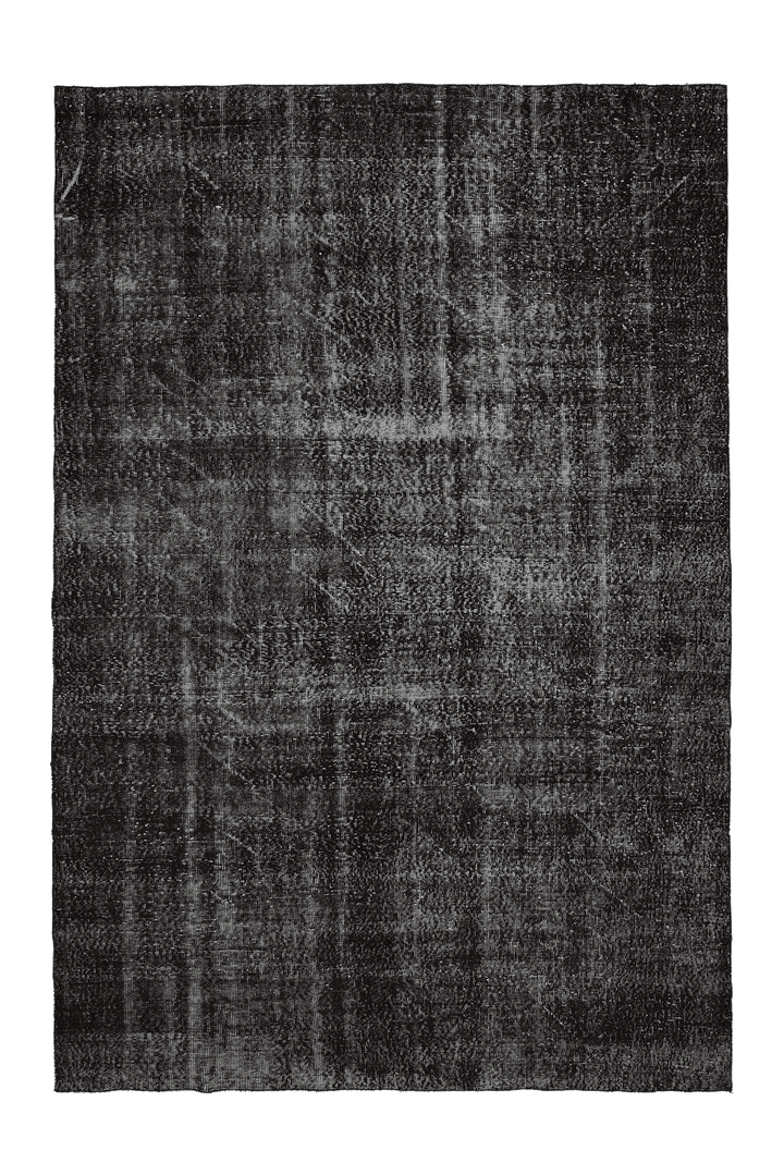 Vintage Isparta Turkish Area Rug 7x10 ft — Gray Overdyed