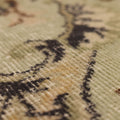 Vintage Isparta Turkish Area Rug 5x8 ft — Green & Beige Floral