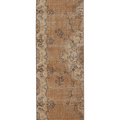 Vintage Isparta Turkish Runner Rug 2x8 ft — Beige & Brown Floral
