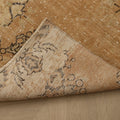 Vintage Isparta Turkish Runner Rug 2x8 ft — Beige & Brown Floral