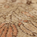 Vintage Isparta Turkish Area Rug 5x8 ft — Beige & Brown Floral (No. 36984)