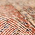 Vintage Isparta Turkish Area Rug 7x10 ft — Red & Beige Floral