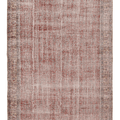 Vintage Isparta Turkish Area Rug 7x10 ft — Red & Beige Floral