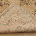 Vintage Isparta Turkish Area Rug 5x9 ft — Beige & Orange Floral
