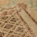 Vintage Isparta Turkish Area Rug 6x9 ft — Beige & Brown Floral (No. 37073)
