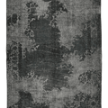 Vintage Isparta Turkish Area Rug 7x10 ft — Gray Floral