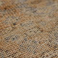 Vintage Manisa Turkish Runner Rug 2x10 ft — Orange & Gray Geometric