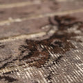Vintage Isparta Turkish Area Rug 6x11 ft — Gray & Brown Floral